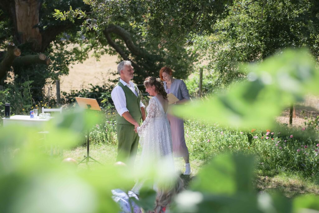 meadow wedding ceremony